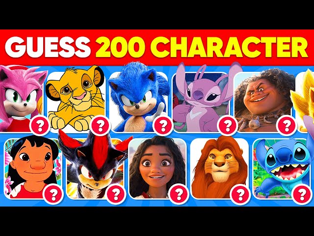 Guess the Character in 3 Seconds | Moana 2, Mufasa, Sonic the Hedgehog 3, Inside Out 2