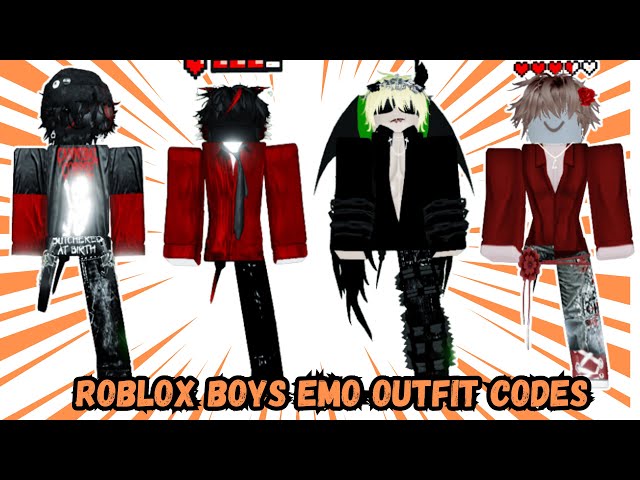 OUTFIT SLENDER EMO For Boy In Brookhaven ID/CODES - Roblox