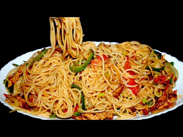 Tasty Spaghetti Recipe - Chicken Vegetable Spaghetti - Homemade Spaghetti Recipe