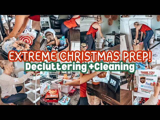 DECLUTTER AND PREP FOR CHRISTMAS 2024- EXTREME CLEANING MOTIVATION-SPEED CLEANING