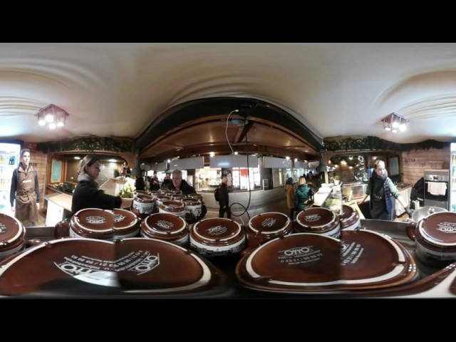 360-Grad-Video Fischbar in Kiel, Weihnachtsmarkt und Weihnachtsdorf