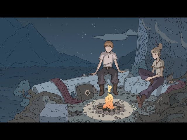 Relaxing Campfire at Night - Lofi