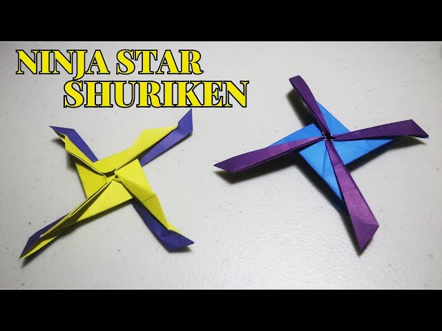 HOW TO CRAFT A SIMPLE ORIGAMI NINJA STAR SHURIKEN | ORIGAMI NINJA STAR INSTRUCTIONS