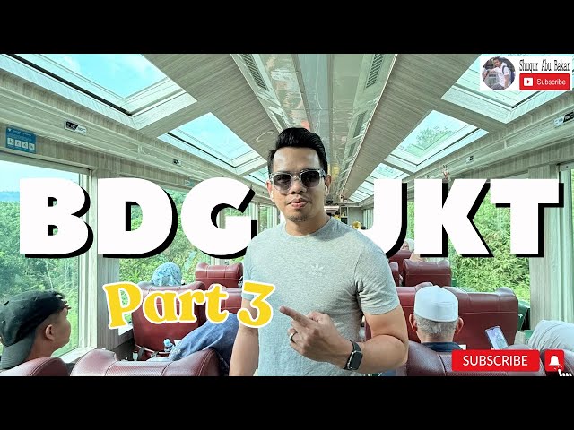 JAKARTA - BANDUNG VLOG PART 3 | THE BEST PANORAMIC TRAIN SCENERY