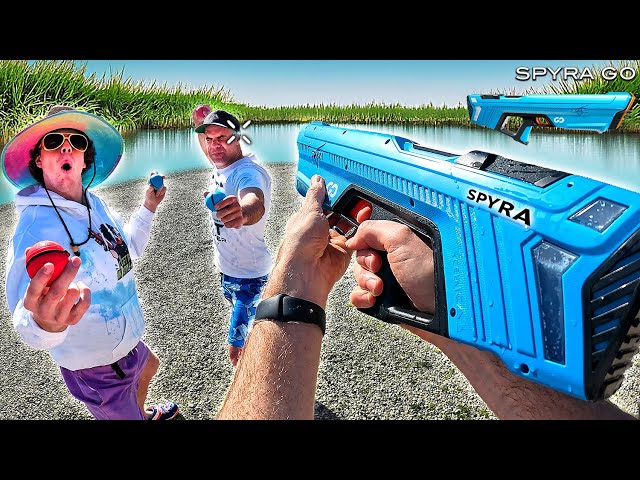 NONSTOP WATER GUN and WATER BOMBS | The SPYRA Go!