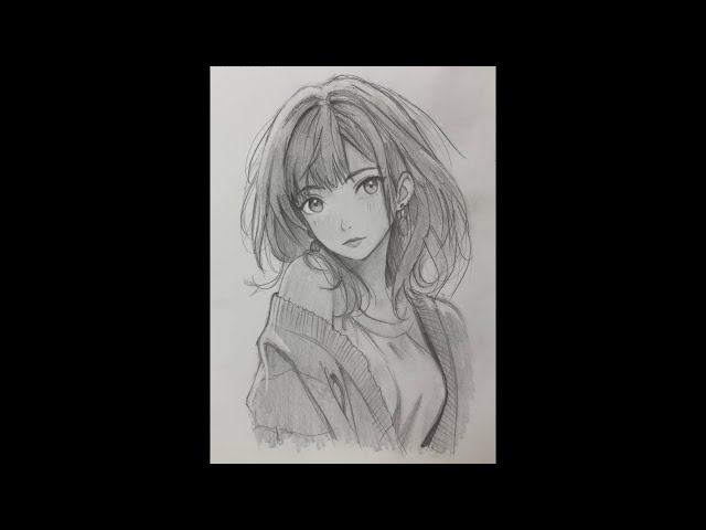 Learn to draw anime girl attractive pose✨