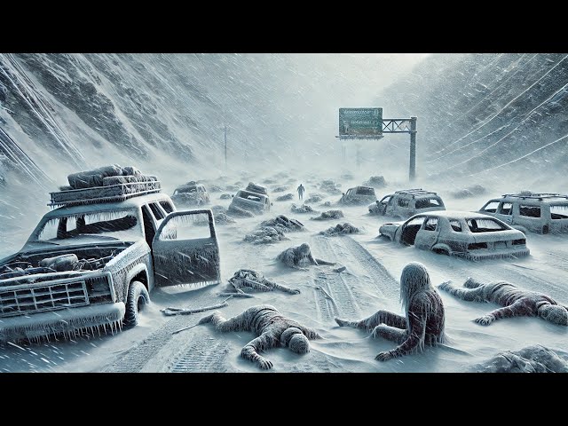 China is Frozen! Shocking Footage of Highways Buried in Snowstorm Chaos