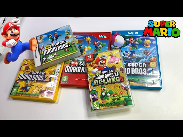 All of my New Super Mario Bros. games collection