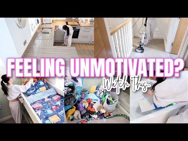 FEELING UNMOTIVATED? Watch this...(Clean With Me)