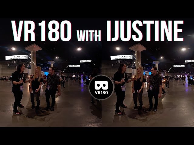 VR180 talk with iJustine at VRLA 2018