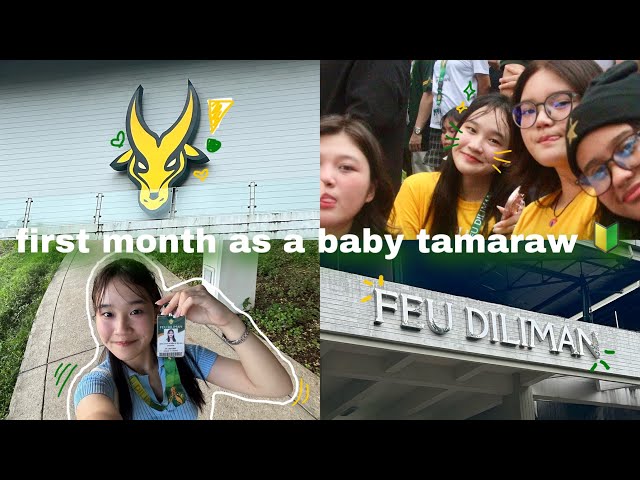 🍃 school vlog : first month as a baby tamaraw 🔰