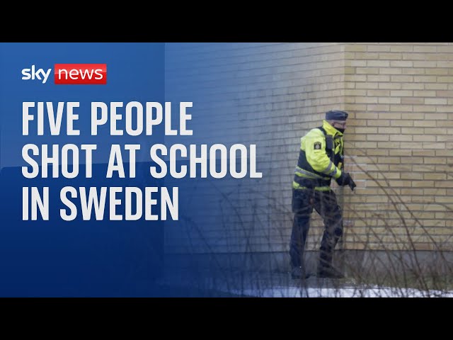 Five people shot at school in Sweden