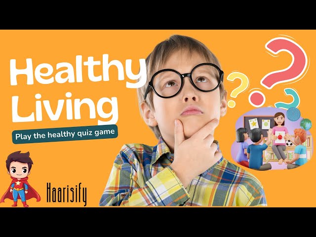 Healthy Living Quiz Game for Kids: Learn About Vitamins and Healthy Foods!