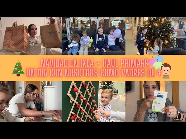 NAVIDAD en IKEA🎄HAUL PRIMARK🛍️UN DÍA en NUESTRA VIDA como PADRES de FAMILIA NUMEROSA👶