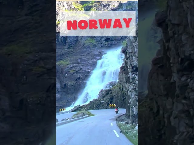 Winding Roads and Raging Waterfalls of Trollstigen #shorts