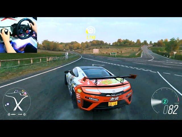 Acura NSX - Forza Horizon 4 | Steering Wheel Gameplay (Logitech G29 Driving Force)