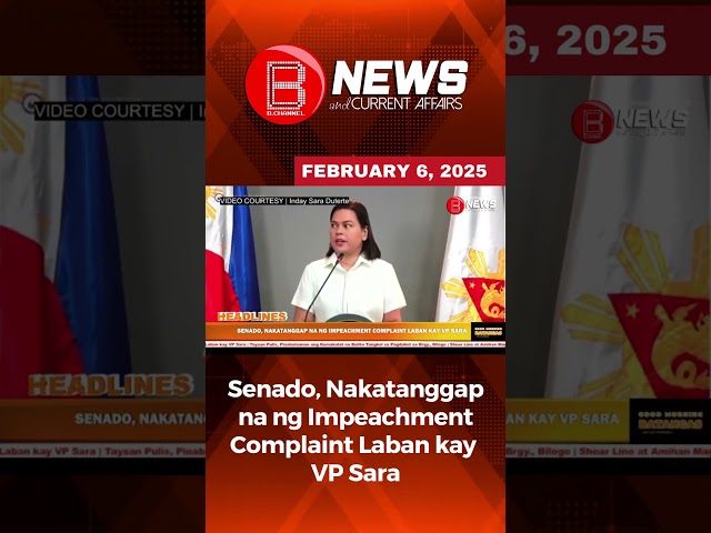 Senado, Nakatanggap na ng Impeachment Complaint Laban kay VP Sara