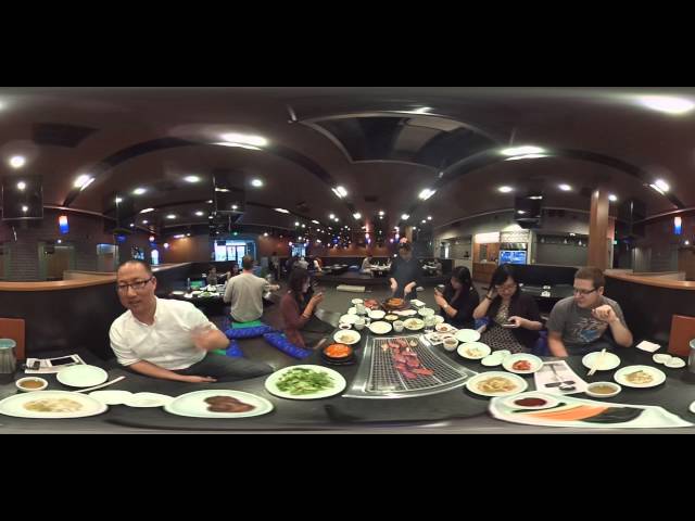 Eating at Goong Korean BBQ  (360 Video)