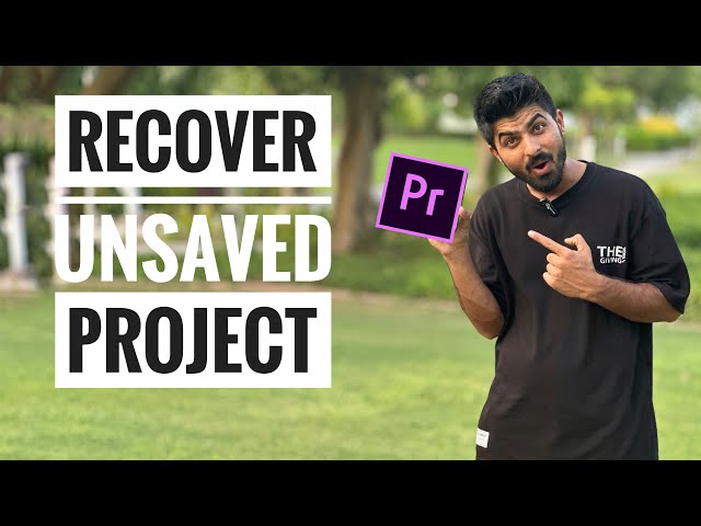 How to recover unsaved premiere pro project in 2024🤗