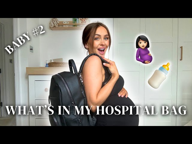 WHAT’S IN MY HOSPITAL BAG! PACK WITH ME FOR BIRTH, LABOUR + DELIVERY as a second time mum 2024