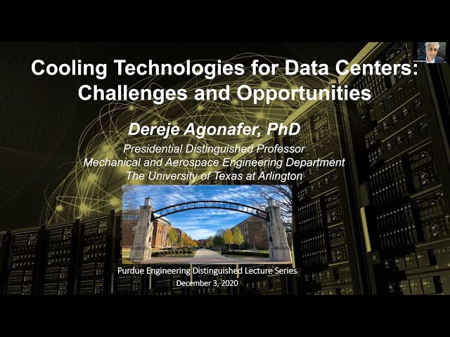 Dereje Agonafer: "Cooling Technologies for Data Centers — Challenges and Opportunities"