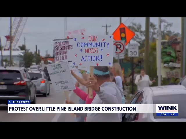 Neighbors protest delay in repairs to Matlacha Pass Bridge