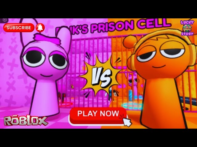 Pink VS Orange Splanki's Prison Run (Obby) | Roblox #roblox #scaryobby