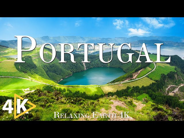 FLYING OVER PORTUGAL (4K UHD) - Relaxing Music Along With Beautiful Nature Videos - 4K Video UltraHD