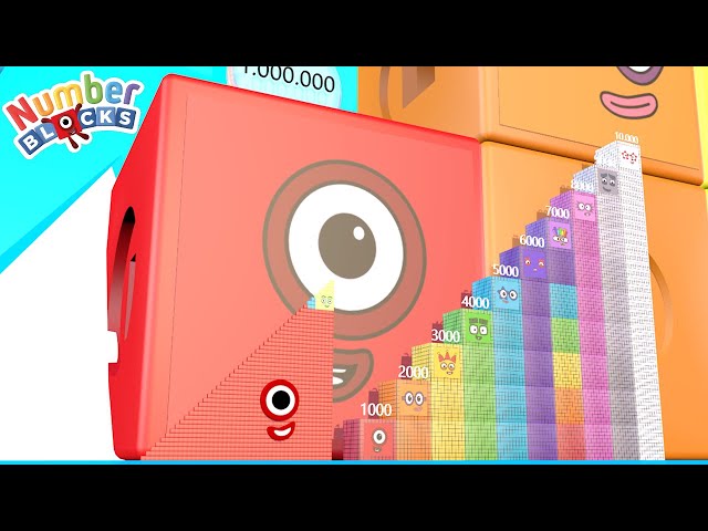 Numberblocks Puzzle Step Squad 1035 10,000 MILLION to 10,000,000 MILLION BIGGEST Numbers Pattern!