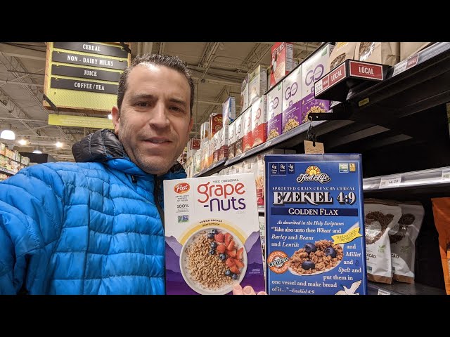 Ezekiel Golden Flax & Post Grape Nuts Healthy Cereal Options