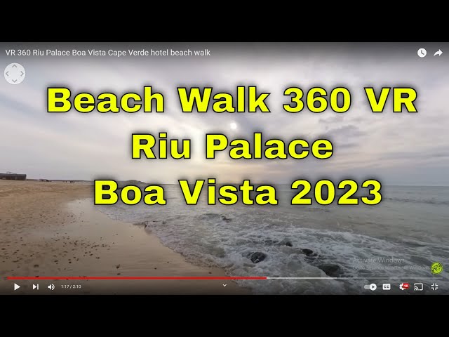 VR 360 Riu Palace Boa Vista Cape Verde hotel beach walk TUI