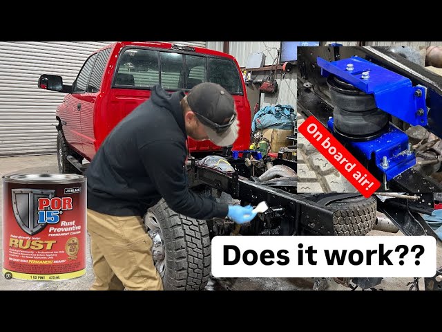 2nd Gen Dodge Cummins restoration! Sealing the Frame & adding air bags