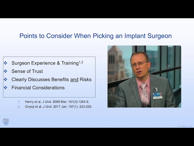 Mayo Clinic Men’s Health Moment: Picking a penile implant surgeon