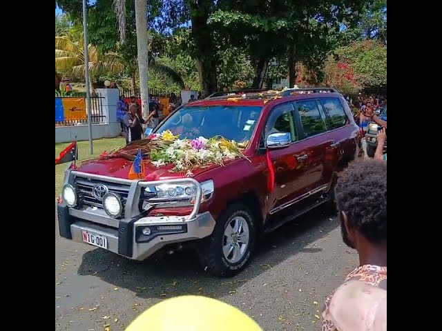 Sir J's Body Body Arrived at New Ireland Provincial Government House