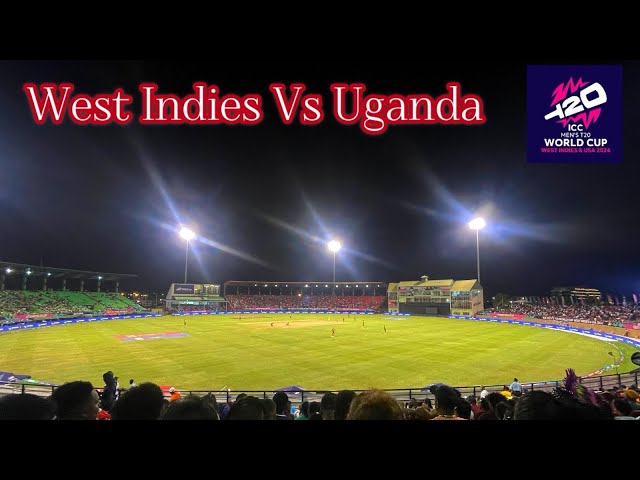 t20 ICC Worldcup West Indies vs Uganda  Guyana 2024 fan experience highlights.