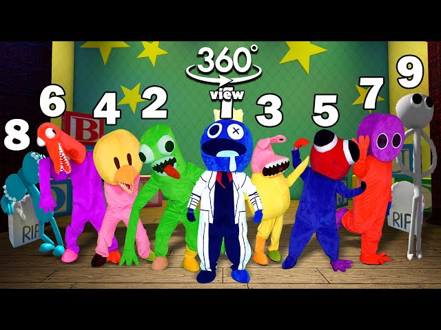 New Rainbow Friends All Phases in Real Life VR 360° | FNF Rainbow Friends ( Wrong Head )