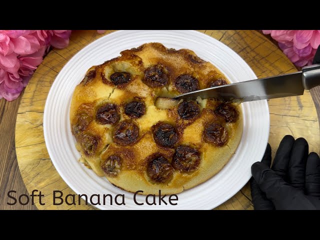 The BEST Banana Egg Cakes [NO OVEN] 1 Egg and 2 Bananas/Easy Banana Upside Down Cake