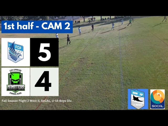 (VR180-CAM2) FC Premier Stingrays vs LA Monsters (Wilmington Jrs) 1st Half