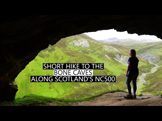 NC500 | Short Hike to Assynt Bone Caves + Loch na Gainmhich Waterfall