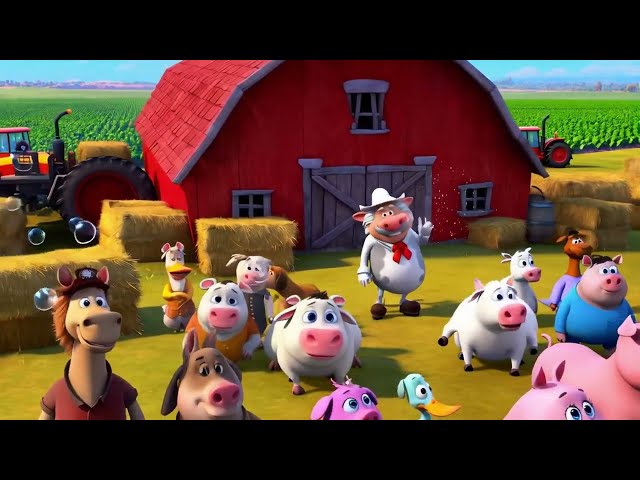 Old MacDonald Had a Farm 🐔 | Animated Fun Song for Kids!🚜