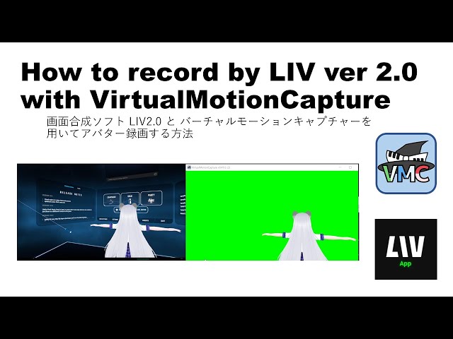 [BASIC] How to record 3d avatar on VR gaming using LIV ver2.0 and VirtualMotionCapture?