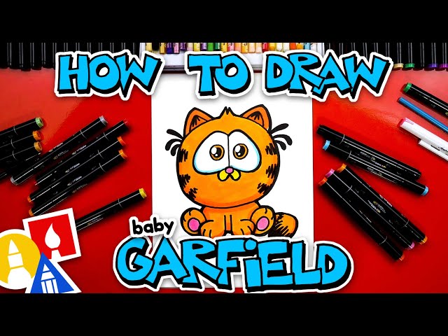 How To Draw Baby Garfield