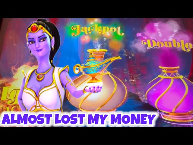 Genie was nice enough to give me some bonuses on Mystery of The Lamp slot machine!