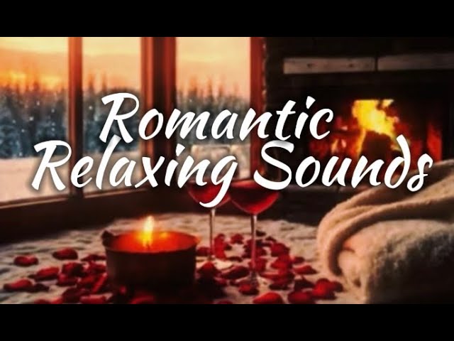 Cozy Winter Valentine's Day 💕 Ambiance Playing Relaxing Sounds of Romantic Music