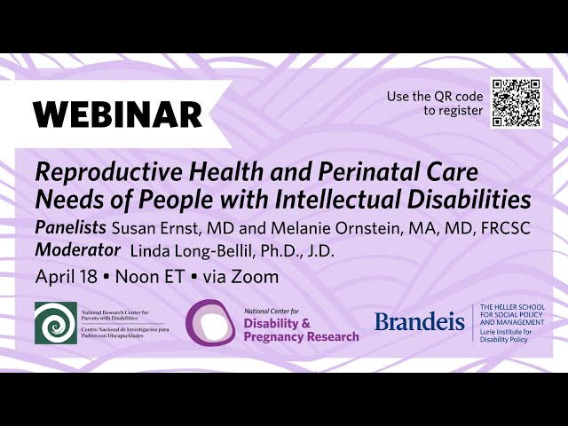 Reproductive Health and Perinatal Care Needs of People with Intellectual Disabilities