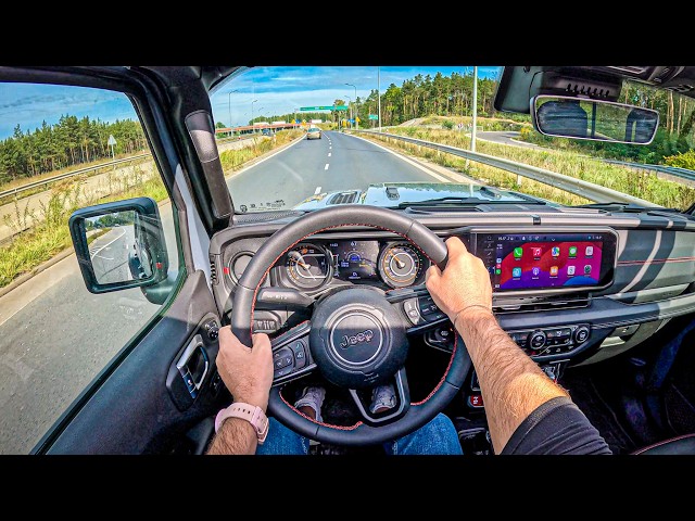 NEW Jeep Wrangler IV Rubicon (2.0 TC  272 hp) | POV Test Drive #2205 Joe Black