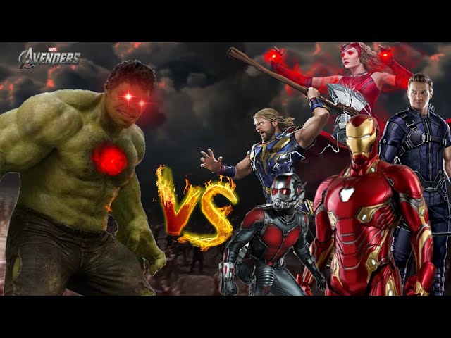 HULK V/S ALL AVENGERS FIGHT  THE LAST END OF WAR