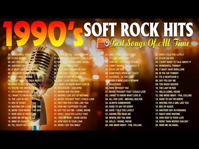 Phil Collins, Elton John, Lionel Richie, Eric Clapton, Eagles | Beautiful Soft Rock Love Songs Ever