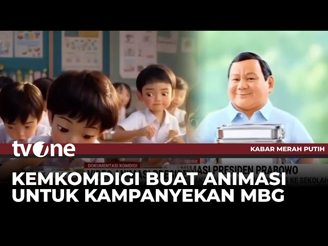 Gemoy, Video Animasi Presiden Prabowo Bawakan Makan Bergizi Gratis ke Sekolah | tvOne