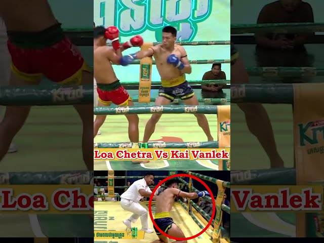 Wow! Loa Chetra's elbow/ v-fights #shorts #shortsvideo #boxing #combatsport #v